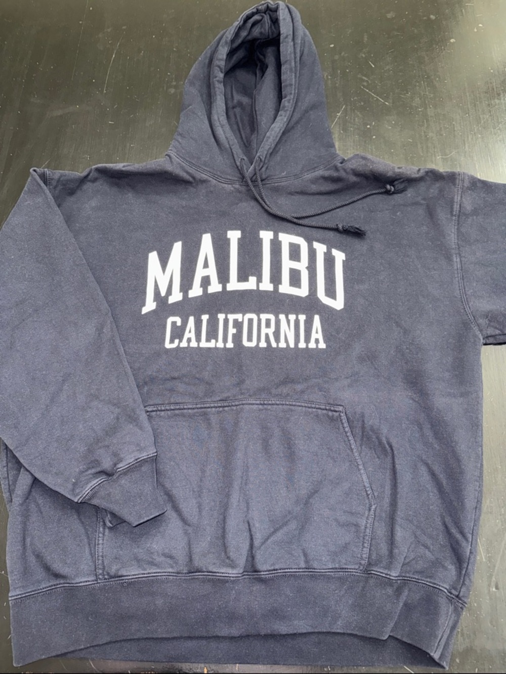 john galt for brandy melville navy blue MALIBU hoodie. one size. like new.